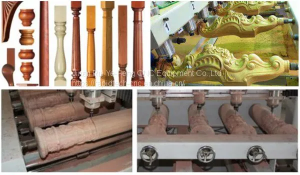RD-1503-8 4 Axis CNC Router With Rotary Axis 3d Cnc Wood Carving Machine photo-2