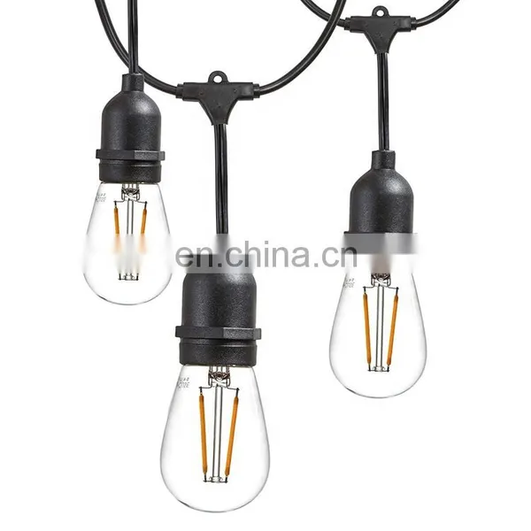 High Quality S14 LED String Bulbs for Holiday Garden Christmas Use Outdoor Edison Bulb String Light Filament String Light 48ft photo-2