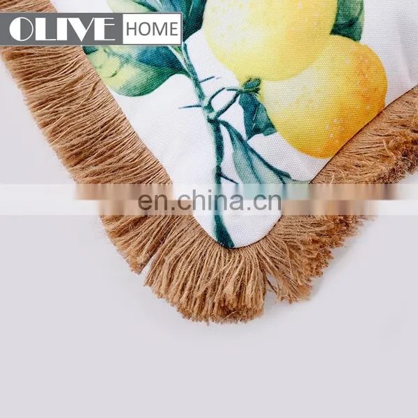 2018 Hot Selling Chair Office Car Outdoor Cushion Cover Decorative Cushions With Tassels Trimmings photo-3