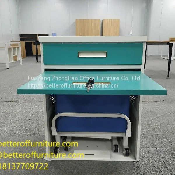 Folded Structure Shared Escort Bed Steel Frame and Sponge PU Surface photo-2