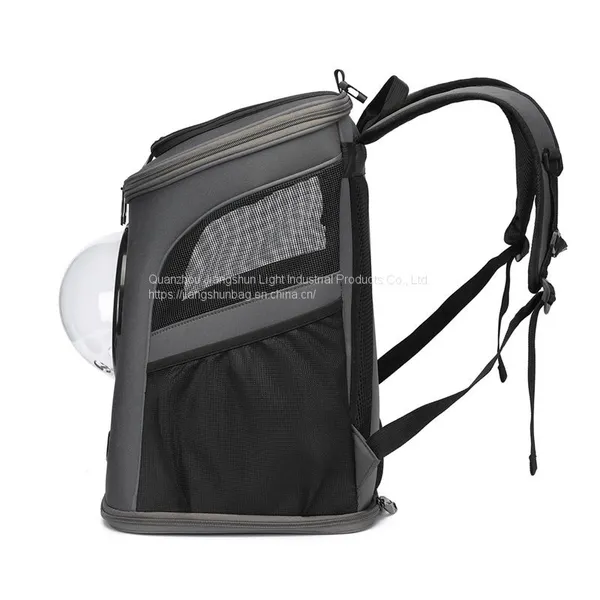 Amazon Customized Pet Backpack Bag Outdoor Travel Double Shoulder Space Transparent Folding Dog Carrier photo-5