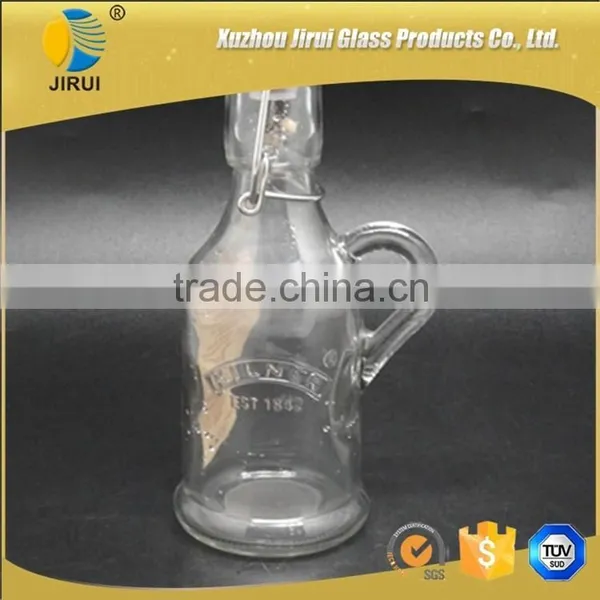 Small Glass Wine Bottle With Handle photo-2