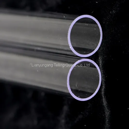 Transparent Ozone Free Quartz Tube Quartz Glass Tubes for Germicidal Lamp photo-3