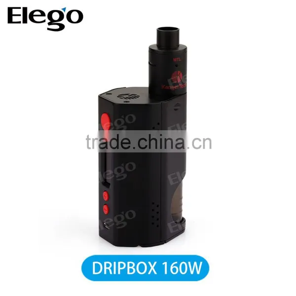 Elego Top Selling Original Kangertech Dripbox 160w Box Mod With Notch Coil 7ml Atomizer Capacity photo-6