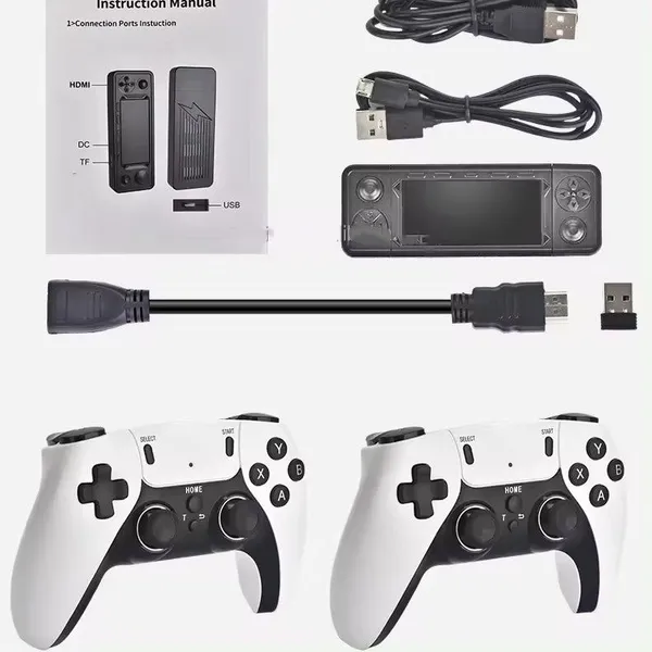 X9 Pro Hd 4k Tv Game Stick с двумя геймпадами