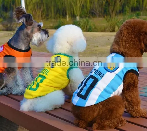 Football Clothes Model World Cup Team Pet Dog Clothes Dog Dresses photo-2
