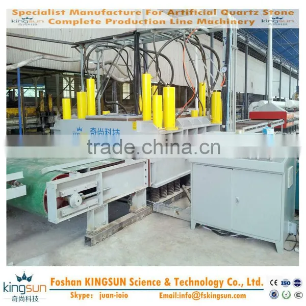 KINGSUN Best Selling Machine Used for Man-made Stone Slab/600 M2/ 8 Hours Vibrating Press Equipment for Quartz Slab
