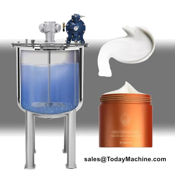 Shampoo Liquid Soap Blending Heating Homogenizer Mixing Tank