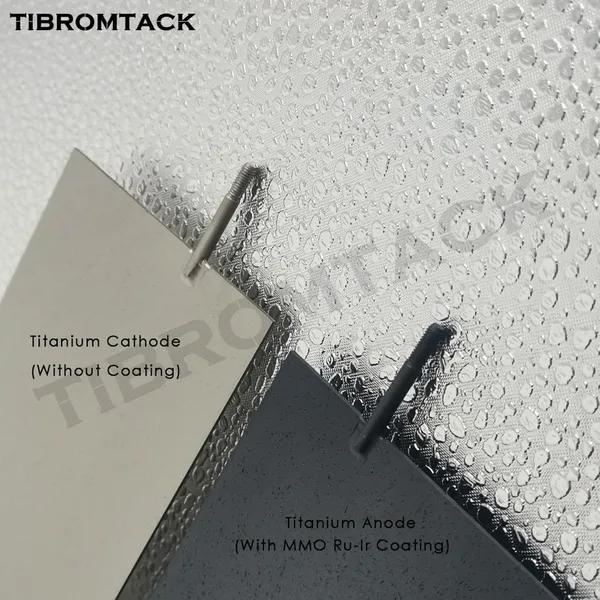 2PCS Electrodes, Titanium Anode Plate With MMO Ruthenium-Iridium Coating and Cathode Electrolytic Plate Without Coating photo-4