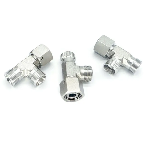 304 Stainless Steel Tee Fitting With Loose Nut, Ferrule-Type Hydraulic Tube Adapter, Yonghua Eaton Standard (CC, CD) photo-3