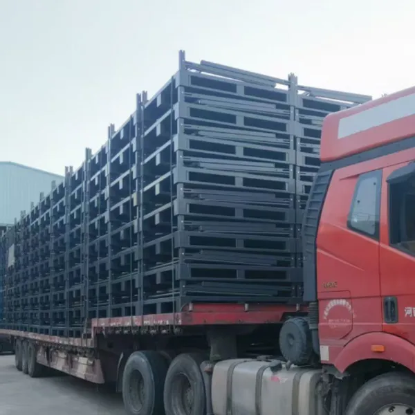 Portable Foldable Tire Stack Rack for Truck and Warehouse Storage photo-2