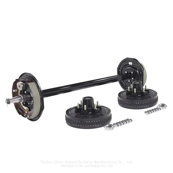 2200 Lb, 4-Hole | Flatbed Trailer, Camper Trailer, Park Mdeol RV, Park Trailer's Spindle Assembly and Through Axle Assembly | One-Piece Axle photo-5