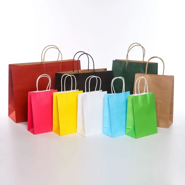 Kraft Paper Grey Bag for Garment in Shenzhen photo-2