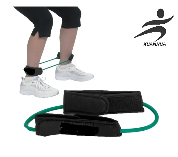 Anti-slip Padding for Leg Resistance Bands and Exercise Ropes Ankle Cuffs – a Portable Fitness Device for Use at the Gym or at Home