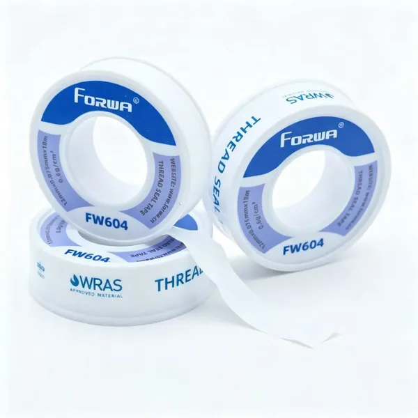 Forwa FW604 Industrial High Density PTFE Injection Molded PVC Thread Seal Gas Pipe Tape 12mm WRAS Waterproof High Temp Plumbing photo-3