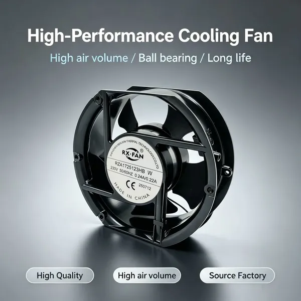 AC Axial Flow Fan 17251 Модель RZA1725123HB Промышленный вентилятор для охлаждения