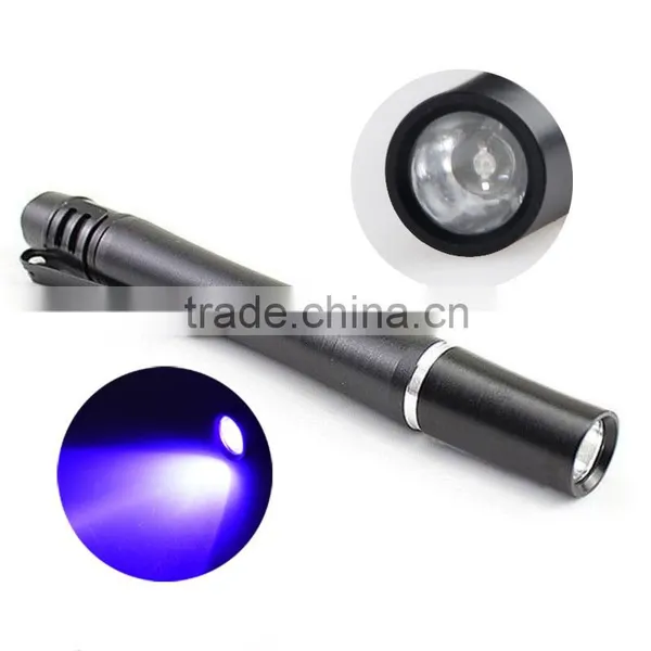 Pen Black Light Flashlight 0.5W Mini UV LED Pen Light Detector Portable UV Light photo-2