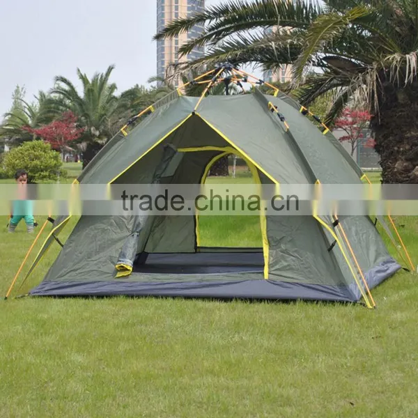 Outdoor 3-4 Person Automatic Sun Shelter Tent Camping Folding Backpacking Automatic Pop Up Tent photo-3