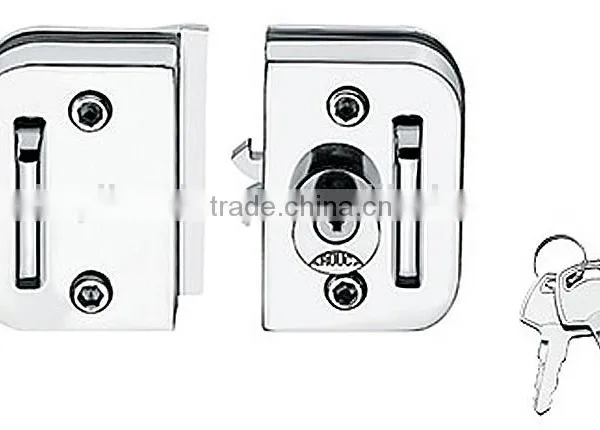 SKG-02D South America Standard Glass Door Lock, Sliding Tempered Glass Door Key Locks photo-3