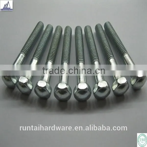 Znic Plated Steel m6 Hex Head Half Threaded Screw Bolts
