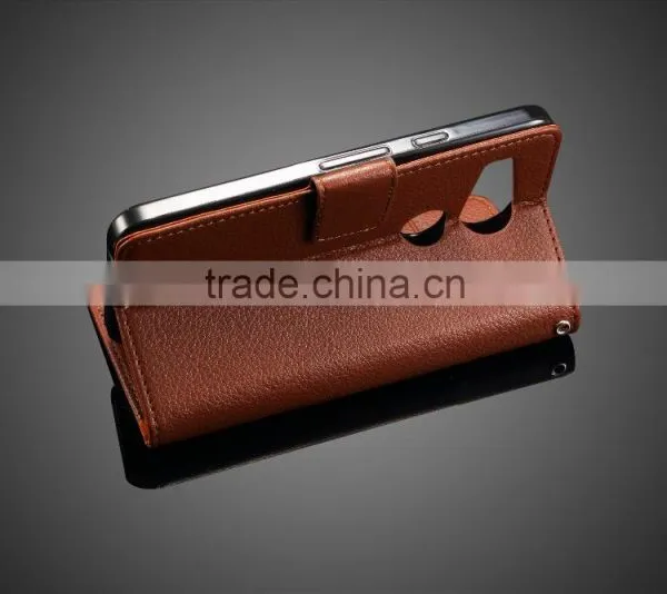 MMT Litchi Grain With Buckle PU Leather Wallet Case With Card Slot Case With PC Back Cover For Google 5X MT-4927 photo-5