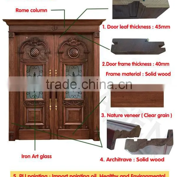 Iron Craft Solid Wood Entry Door photo-2