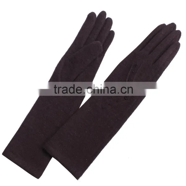 Fashion Long Custom Wool Gloves