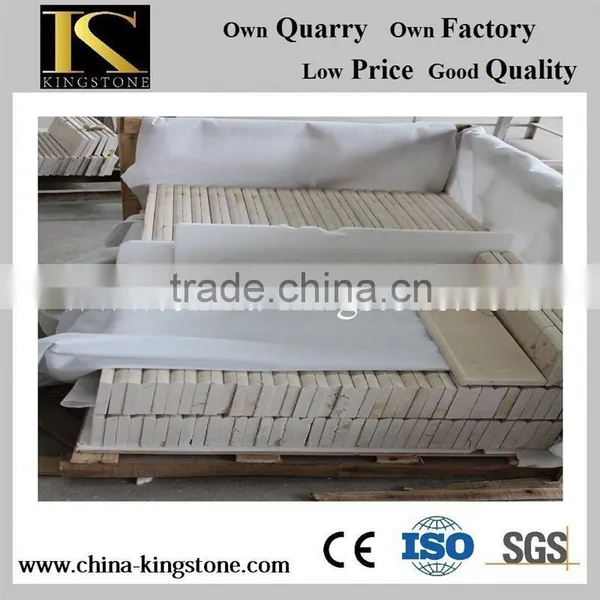 Competitive Beige Cream Marble Stone Stair for Hotel Floor