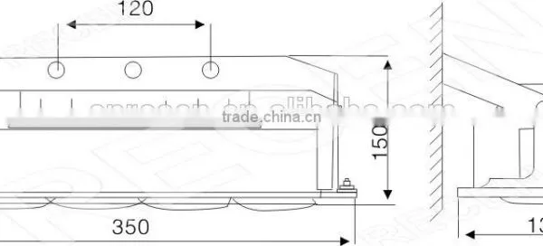 Led the Lamp 4*1w Rechargeable Emergency Ceiling Lamp Batteries IP65 LED Industrial Emergency Light RGFE211 photo-3