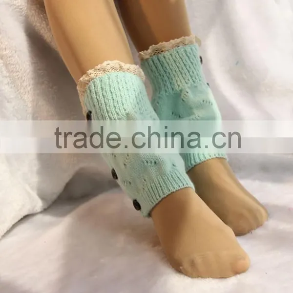 Tredny 2015 Winter Women Hot Sell Crochet Lace Boot Cuff Bottom photo-5