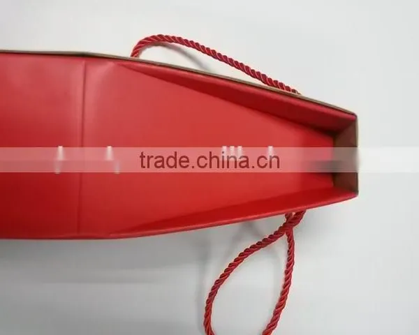 2016Customized Wholesale Elegant Hand Made Wine Paper Box for 2 Bottles photo-6