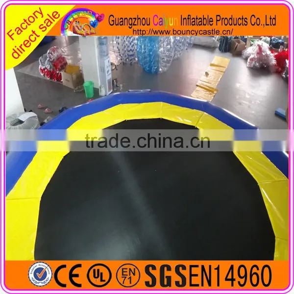 Blue Inflatable Water Trampoline Jumping Bed For Kids photo-3
