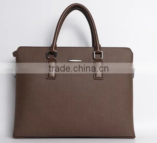 Reliable Men Bag Factory in Guangzhou, Cow Leather Tote Bag for Office Men photo-3