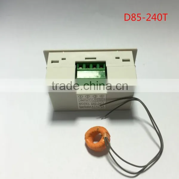 LCD Digital AC Ammeter Meter D85-240T Backlit Digital Display With Cover 50A photo-3