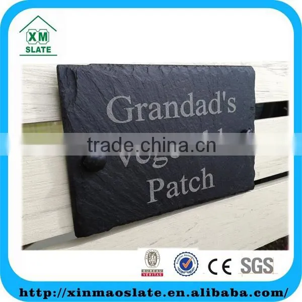 'factory direct' 15x10cm Natural Edge Oiled Personalised Laser Design Slate Welcome Board Item DP-1510RD2AYJ
