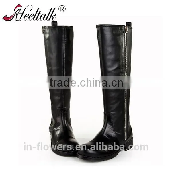 OEM ODM Bulk Sell Custom Made Wholesale Pure Leather Boots for Women Tight High Heel Leather Boots photo-2