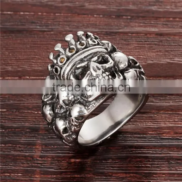 Hot New Imports 2016 Skull Stainless Steel Ring Castings for Men photo-3