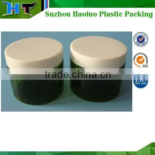 150ml Green Transparent Cosmetic Jar / 150ml Airtight PET Plastic Jar