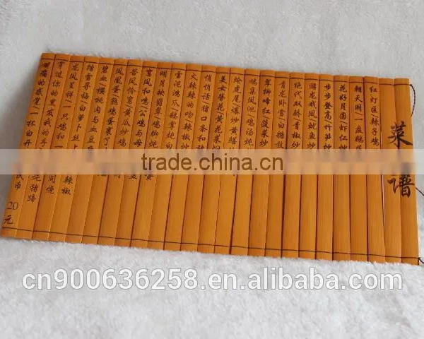 Bamboo Menu / Handmade Menu / Chinese Bamboo Menu photo-4