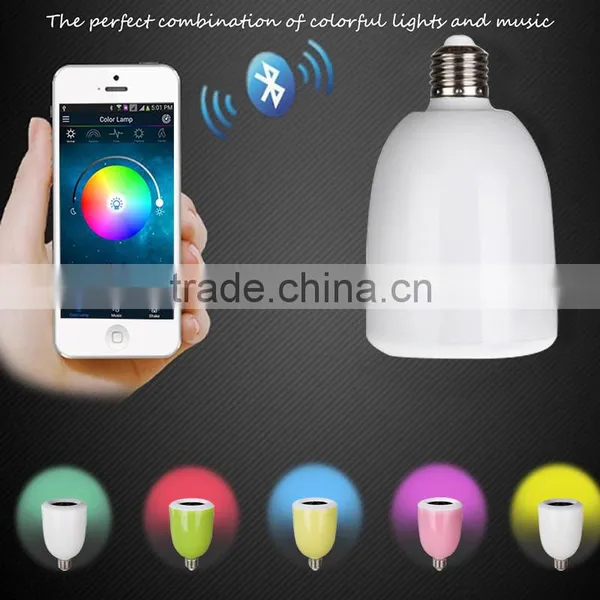 LED Bulb RGB Smart Colorful Bluetooth Speaker Light