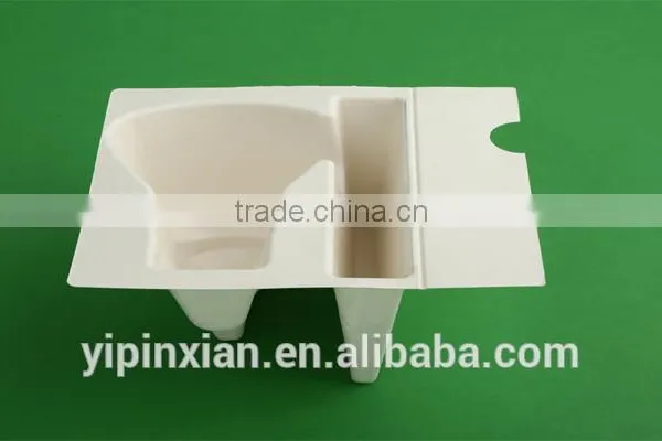 Professional Customized Biodegradable Clamshell Cosmetic Blister Packaging With Bagasse photo-3