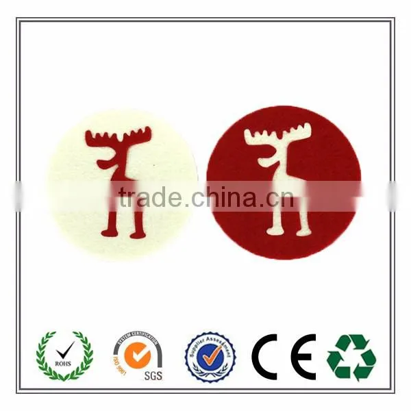 Express High Quality Felt Christmas Cup Mat for Gifts