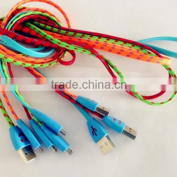 Shenzhen Hot Sale Micro Dual Usb Data Cable 1.2m Micro Data Cable for Samsung Galaxy s4 photo-2