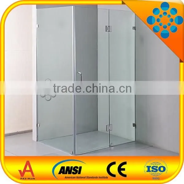 304 Stainless Steel Frameless Sliding Shower Screen Glass photo-2
