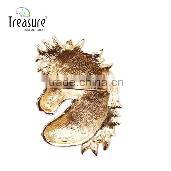 Costume Jewelry Rhinestone Boar Brooch, Zinc Alloy Brooch, Women and Men Brooch photo-6