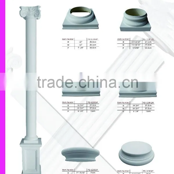 Decorative Polyurethane Roman Column Good Price Beautiful New Modern Luxury Polyurethane Roman Column photo-5