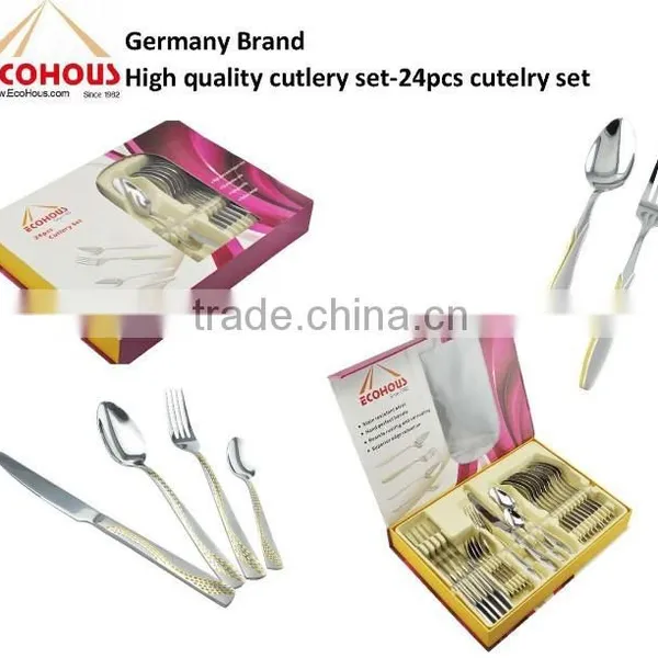 Factory Direct Qana Stainless Steel Cutlery Set With Mirror Polish photo-3