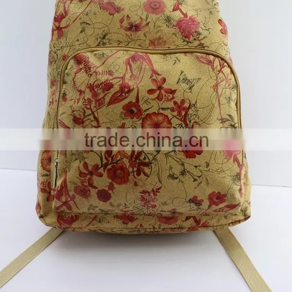 New Trend Girls' Real Wood Veneer Printing Multifunctional Folding Backpack photo-4