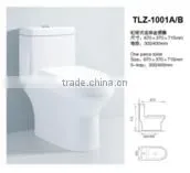 Chinese Flushometer toilet bowl design siphon wc ceramic sanitary ware one piece toilet