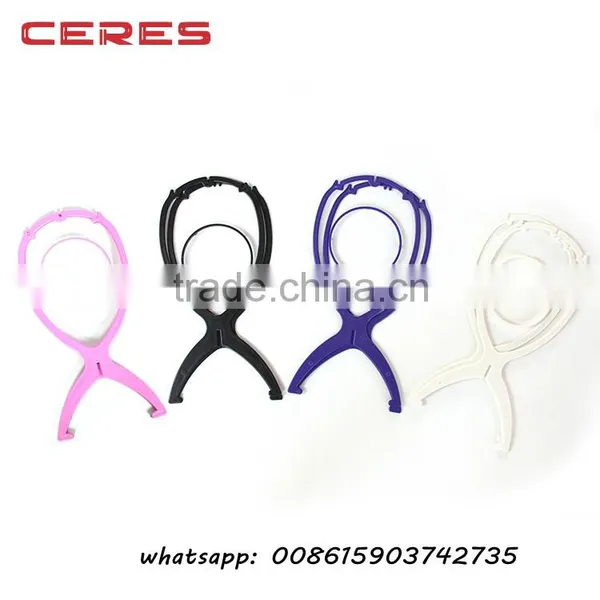 Hot Selling Stronger Plastic Wig Display Stand Frame Folding Display Wig Stand For Wigs photo-5